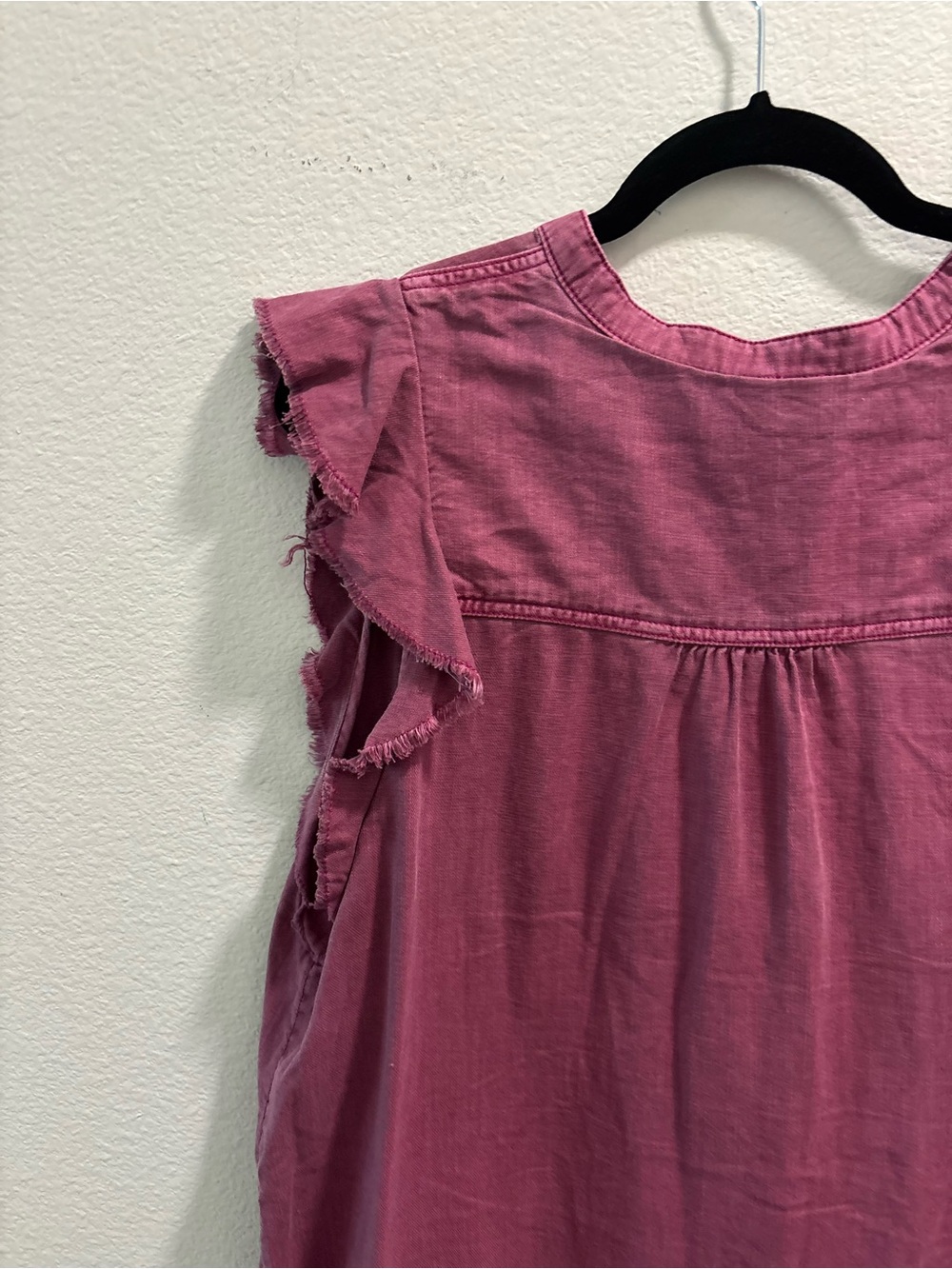 Pilcro Flounced Tunic Dress in Raspberry, size M - Picture 11 of 12